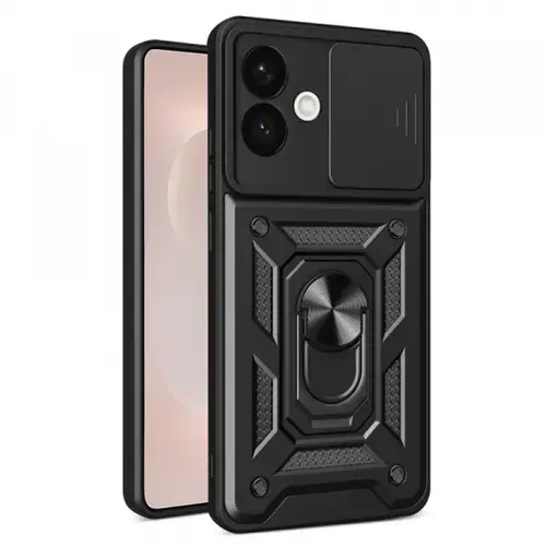 Husa pentru Samsung Galaxy S26 Edge, Techsuit, CamShield, Neagra