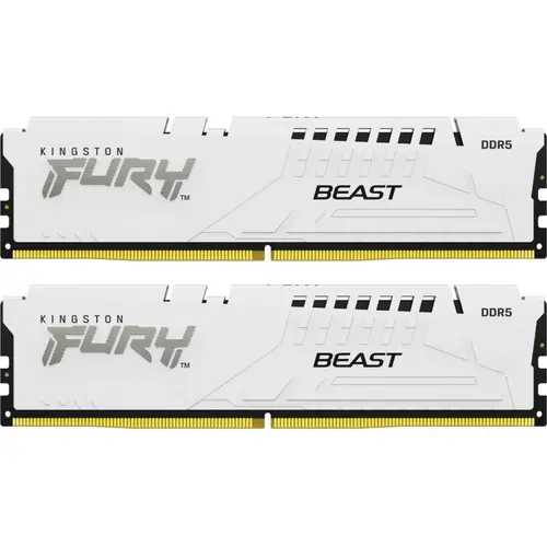 Memorii Kingston FURY Beast White 32GB DDR5 6000MHz CL36 Dual Channel Kit