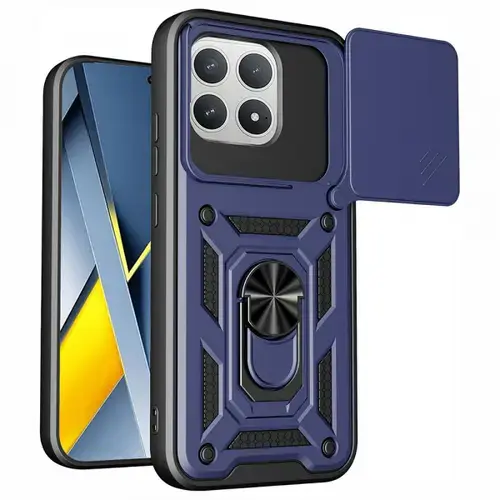 Husa pentru Xiaomi Poco F8 Pro, Techsuit, CamShield, Albastra
