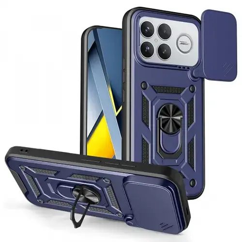 Husa pentru Xiaomi Poco F8 Ultra, Techsuit, CamShield, Albastra