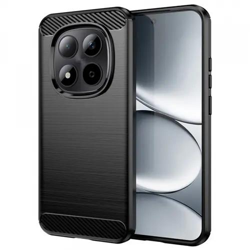 Husa pentru Xiaomi Redmi Note 15 Pro 4G, Techsuit, Carbon, Neagra