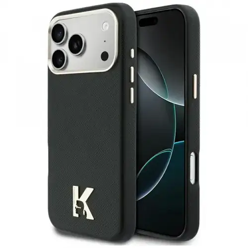 Husa MagSafe pentru Apple iPhone 17 Pro Max, Karl Lagerfeld, Karl Head Logo, Neagra