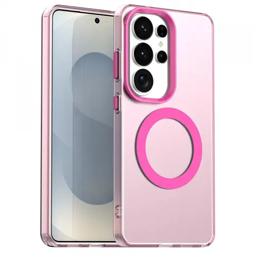 Husa MagSafe pentru Samsung Galaxy S26 Ultra, Techsuit, CandyCase, Roz