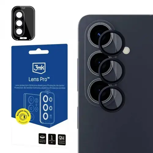 Folie de protectie Camera Spate 3MK Protection Pro pentru Samsung Galaxy S26 Plus, Sticla Securizata, Neagra