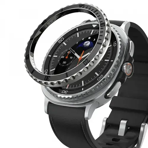 Rama Protectie Ringke Premium Styling pentru Samsung Galaxy Watch8 Classic, Neagra
