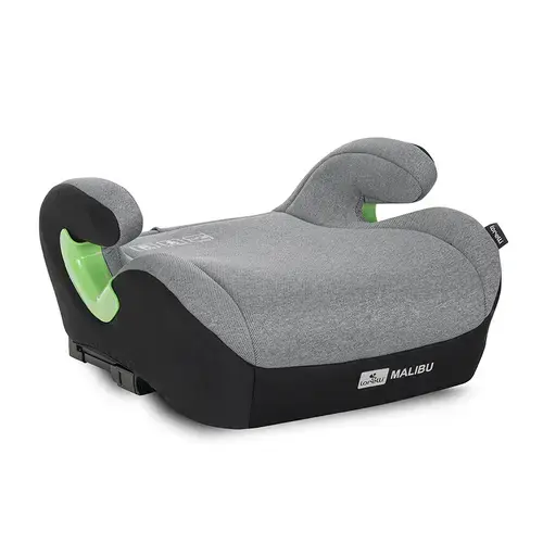 Inaltator auto pentru copii Lorelli Malibu, Isofix, 6-12 Ani, 125-150 cm, cu conectori pentru ghidaj, Gri
