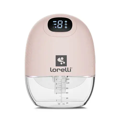Pompa  de san electrica Lorelli Alice, portabila, utilizare fara maini, recipient 140ml, Roz