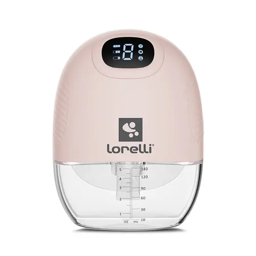 Pompa  de san electrica Lorelli Alice, portabila, utilizare fara maini, recipient 140ml, Roz