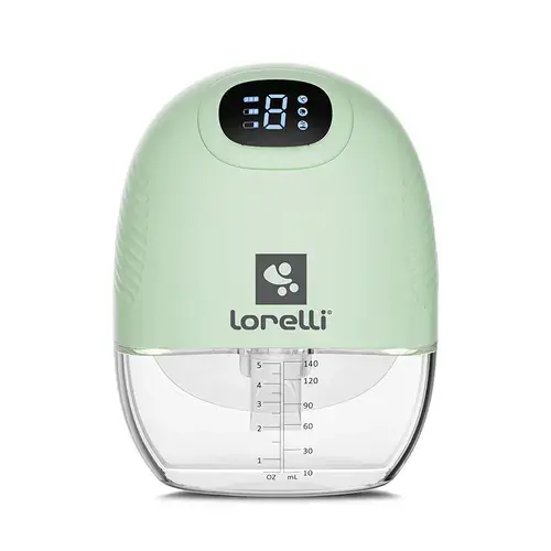Pompa  de san electrica Lorelli Alice, portabila, utilizare fara maini, recipient 140ml, Verde