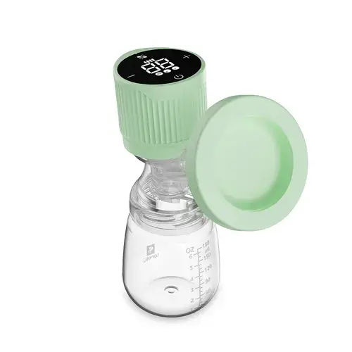 Pompa  de san electrica Lorelli Lila, recipient 180ml, ecran LCD, Verde