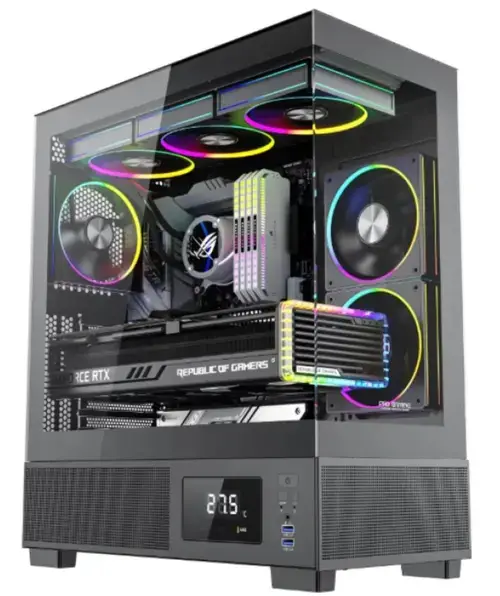 Calculator Sistem PC Gaming OptimX Prime Kian, AMD Ryzen 5 6500X 3.70 - 4.60GHz, 16GB DDR4, 512GB SSD, Nvidia RTX 3050 6GB, Windows 11 Pro