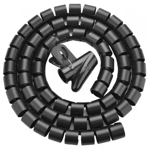 Organizator Cabluri UGREEN LP121, 25mm, 1.5m, Negru