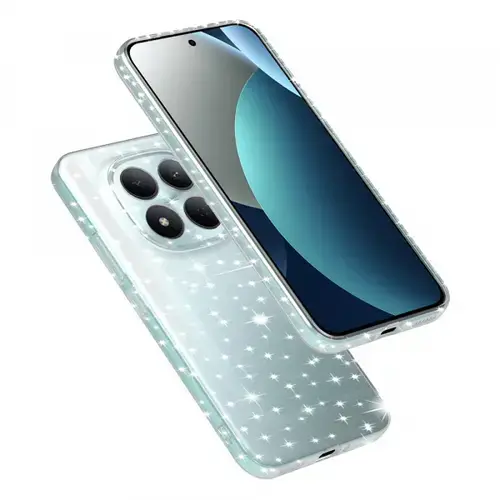Husa pentru Xiaomi Redmi Note 15 Pro 5G, Techsuit, SparkleSkin, Transparenta
