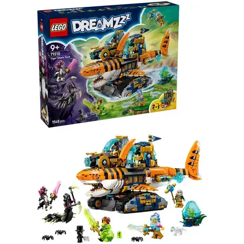 LEGO® DREAMZzz - Tancul tigru-rechin 71515, 1548 piese