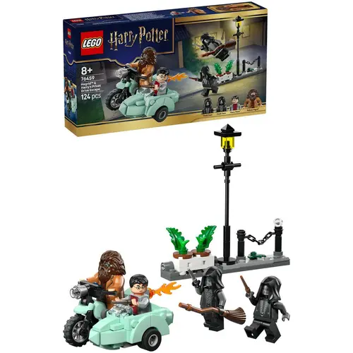LEGO® Harry Potter TM - Hagrid™ si Harry in fuga de pe Aleea Boschetelor 76459, 124 piese