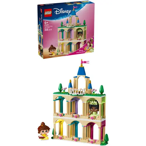 LEGO® Disney Princess - Miniprintesele Belle si Tiana la castel 43291, 358 piese