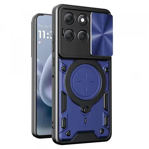 Husa pentru Motorola Moto G86, Techsuit, CamGuard Pro, Albastra