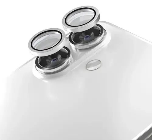 Folie de protectie Camera Spate Etteri pentru Apple iPhone 17, Sticla Securizata, Alba