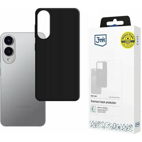 Husa de protectie 3MK Matt Case pentru Samsung Galaxy S25 Edge, Neagra 