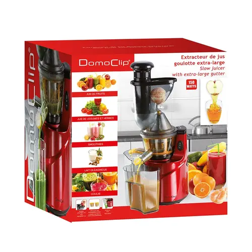 Storcator de fructe si legume DomoClip DOP138, 150 W, slow juicer
