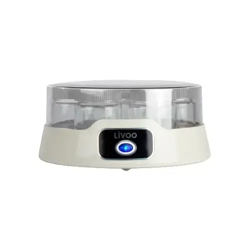 Aparat de preparat iaurt Livoo DOP180G, 20W, 14 borcanele de sticla × 170 ml