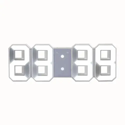 Ceas digital de perete Clip Sonic RV149, 3 nivele de intensitate, Alarma