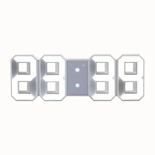 Ceas digital de perete Clip Sonic RV149, 3 nivele de intensitate, Alarma