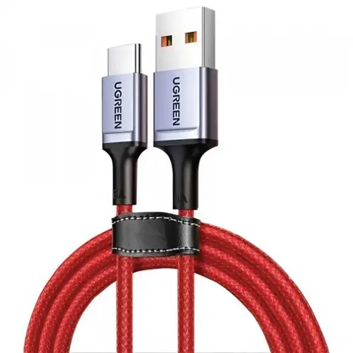 Cablu Date si Incarcare USB-A - USB-C UGREEN US505, 60W, 1m, Rosu
