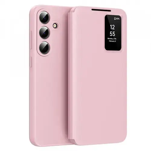 Husa pentru Samsung Galaxy S26 Plus, Techsuit, SmartView, Roz