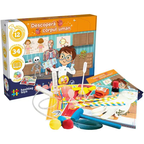 Joc Hashtag Toys - Descopera corpul uman