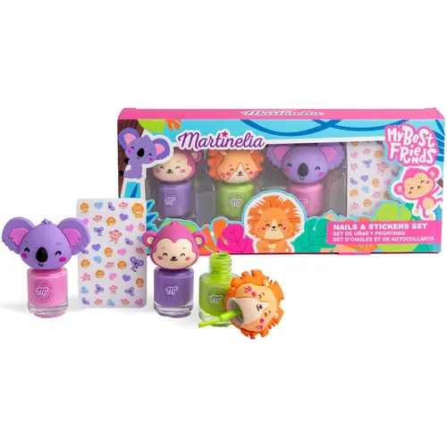 Set de infrumusetare Martinelia - My best friends, Set pentru unghii si abtibilduri