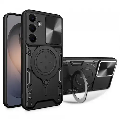 Husa pentru Samsung Galaxy S26, Techsuit, CamGuard Pro, Neagra