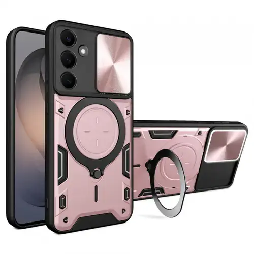 Husa pentru Samsung Galaxy S26, Techsuit, CamGuard Pro, Roz Aurie