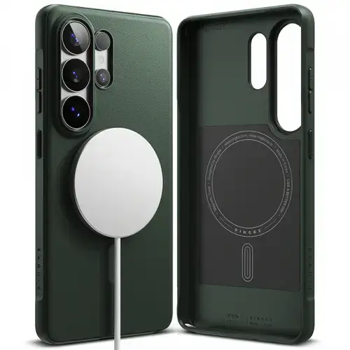 Husa MagSafe pentru Samsung Galaxy S26 Ultra, Ringke, Onyx, Verde Inchis
