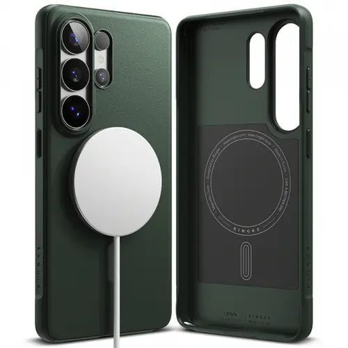 Husa MagSafe pentru Samsung Galaxy S26 Ultra, Ringke, Onyx, Verde Inchis