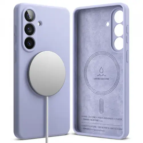Husa MagSafe pentru Samsung Galaxy S26 Plus, Ringke, Silicone, Mov