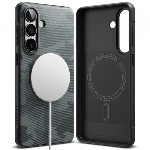 Husa MagSafe pentru Samsung Galaxy S26 Plus, Ringke, Onyx, Camuflaj