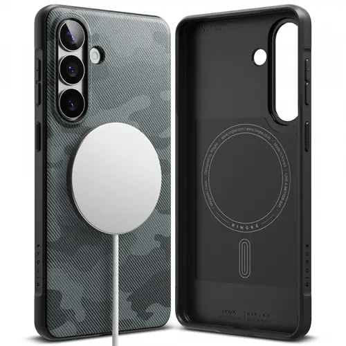 Husa MagSafe pentru Samsung Galaxy S26 Plus, Ringke, Onyx, Camuflaj