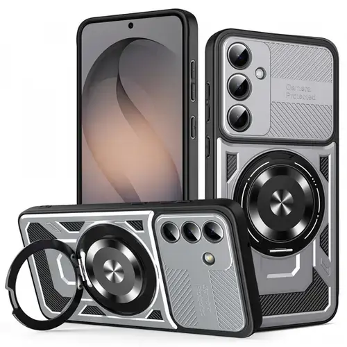 Husa pentru Samsung Galaxy S26, Techsuit, RuggedCam, Gri