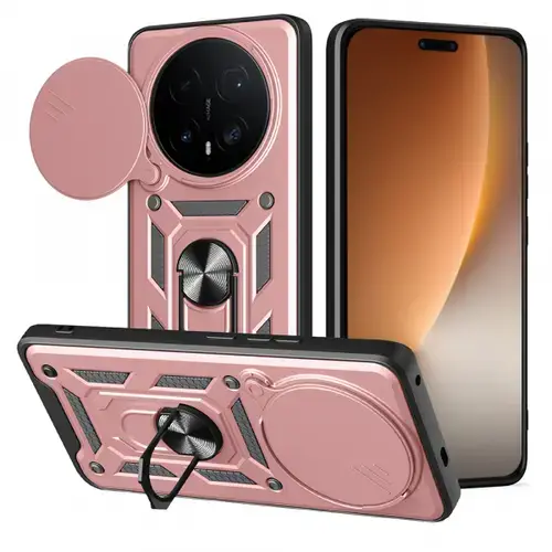 Husa pentru Honor Magic8 Pro, Techsuit, CamShield, Roz Aurie