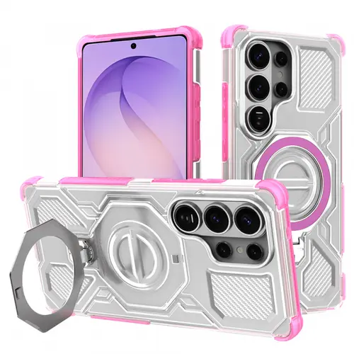 Husa pentru Samsung Galaxy S26 Ultra, Techsuit, Carbon Shield Pro, Roz