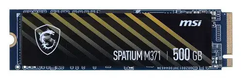 SSD MSI Spatium M371, 500GB, M.2 2280, PCIe Gen 3.0 x4 NVMe 1.3, 3D NAND