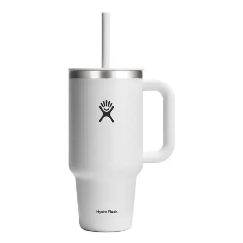 Pahar termos Hydro Flask All Around Travel White, inox, 950ml
