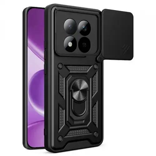Husa pentru Xiaomi Redmi Note 15 Pro 4G, Techsuit, CamShield, Neagra