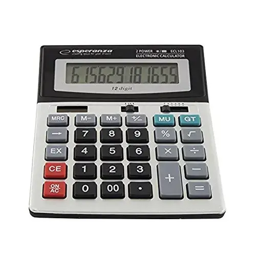 Calculator de birou electronic cu display mare 12 digiti NEWTON, Dual Power