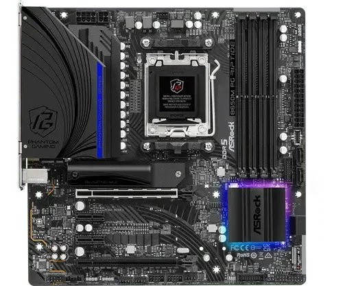 Placa de baza ASRock B650M PG RIPTIDE, AM5, DDR5, AMD B650, mATX