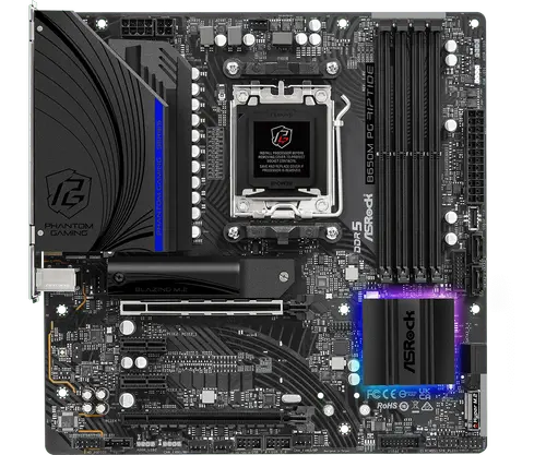 Placa de baza ASRock B650M PG RIPTIDE, AM5, DDR5, AMD B650, mATX