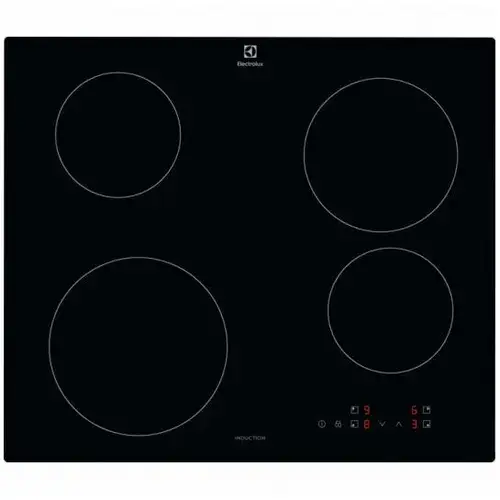 Plita incorporabila Electrolux LIB60420CK Inductie, 4 zone de gatit, Negru