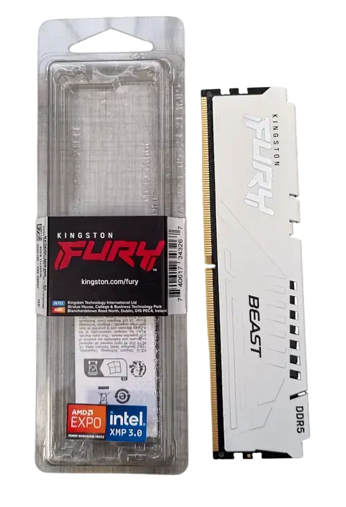 Memorie Kingston FURY Beast White 32GB DDR5 6000MHz CL30