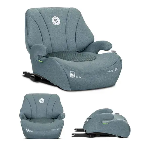 Inaltator auto pentru copii Lorelli Pyxis, i-Size, Isofix, tip booster cu spatar detasabil, 6-12 ani, 125-150 cm, Albastru